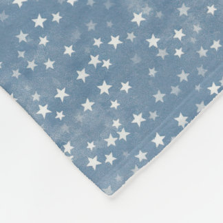 Nice Baby Blue Night Star Blanket Fleecedecke