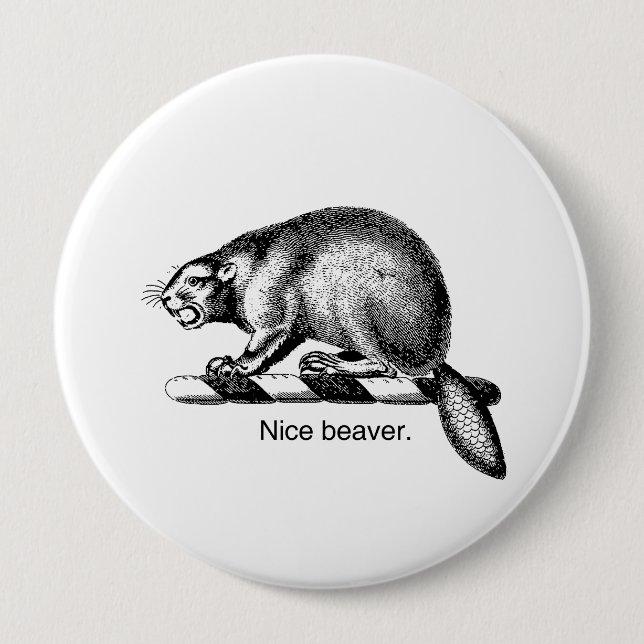 NICE BEAVER -.png Button (Vorderseite)