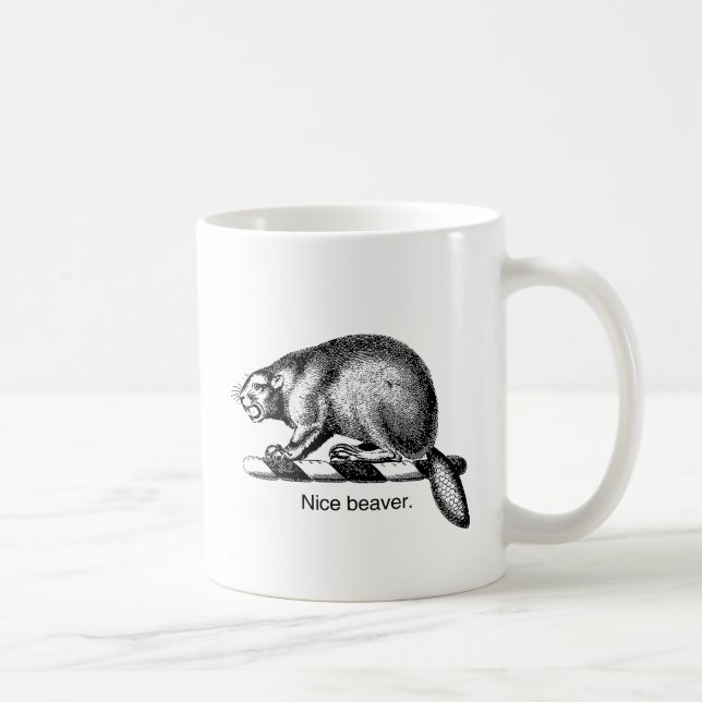 NICE BEAVER -.png Tasse (Rechts)