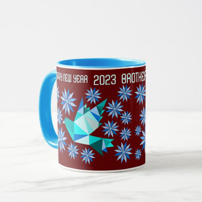 NICE BIRD TASSE NEUJAHR ALS GESCHENK FÜR BROTHER 2 (Vorderseite Links)