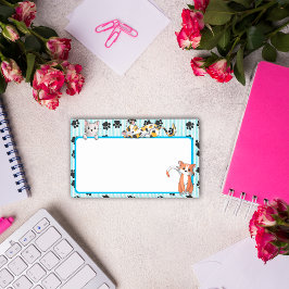 Nice Blue color mit Pfoten niedliche Kätzchen 10"  Post-it Klebezettel