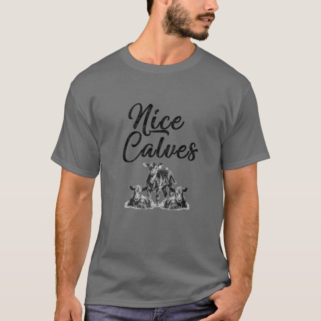 Nice Calves Adorable Calder Rind T-Shirt (Vorderseite)