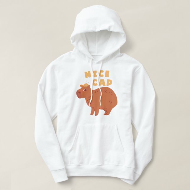 Nice Cap Capybara Hoodie (Design vorne)