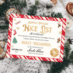 Nice Certificate Approved Santa Claus Poster