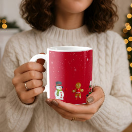 Nice Christmas Cartoon COFFEE TASSE