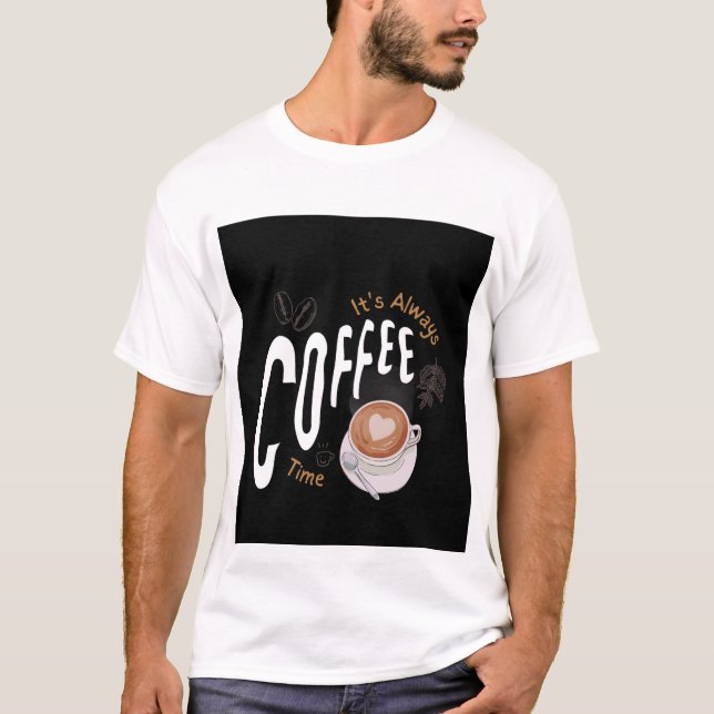 nice coffee cup design T-Shirt (Vorderseite)