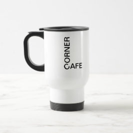 Nice CORNER CAFE travel mug . Reisebecher