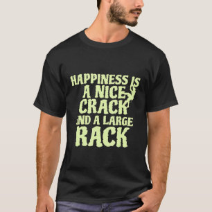Nice Crack Large Rack Rock Climber Climber T-Shirt