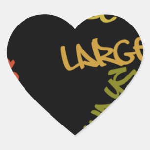 Nice Day Better Night Life Große Geschenke Aufkleb Herz-Aufkleber