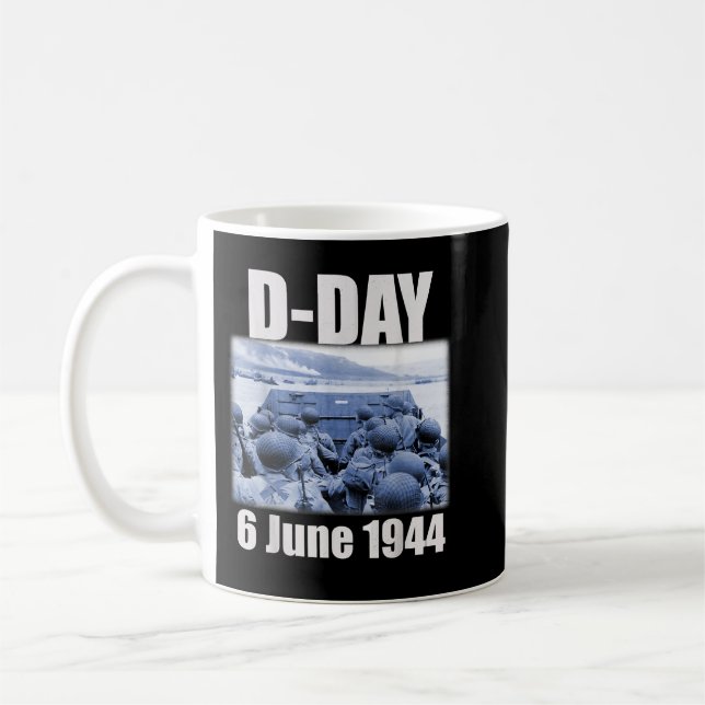 Nice Design Normandy Landings Invasion D-Day Kaffeetasse (Links)