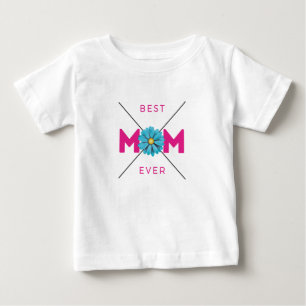 Nice Design Text Beste Mama für alle Zeiten Baby T-shirt