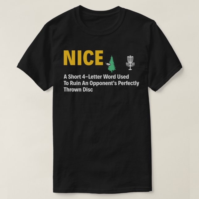 Nice Disk Golf Funny Definition Disc Golfer T-Shirt (Design vorne)