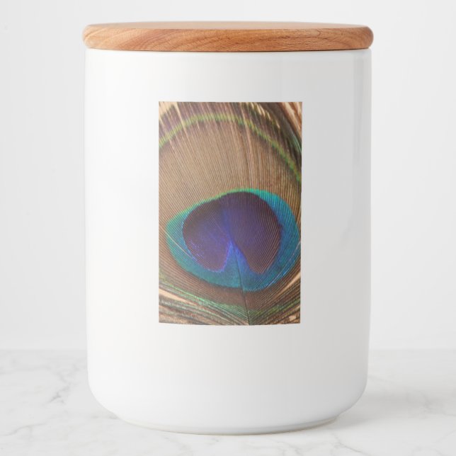Nice Feather Food Container Label Lebensmitteletikett (Vorderseite)