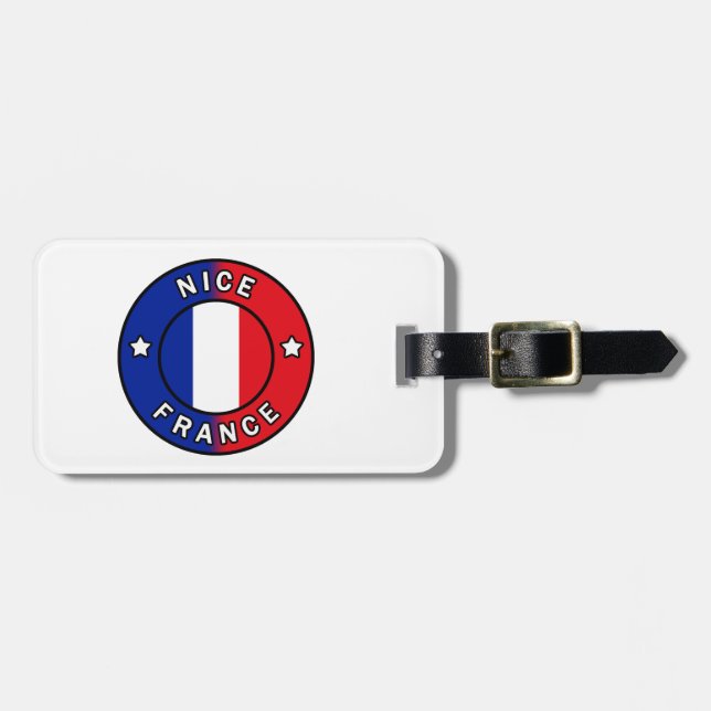 Nice France Gepäckanhänger (Vorderseite horizontal)