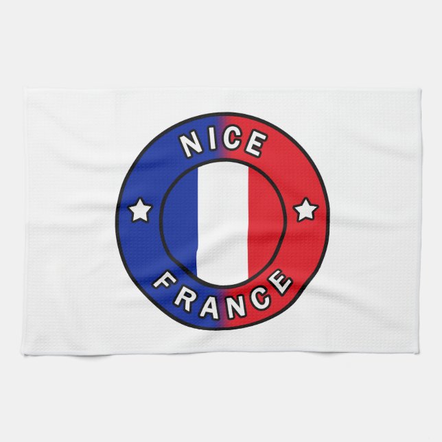 Nice France Geschirrtuch (Horizontal)