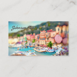 Nice France Landschaft Rosa Türkis Europa Reisen Visitenkarte