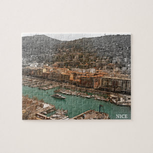 Nice France Port Lympia Panorama View Puzzle