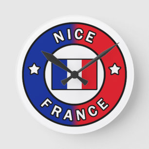 Nice France Runde Wanduhr