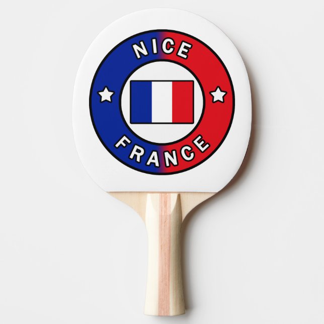 Nice France Tischtennis Schläger (Vorderseite)