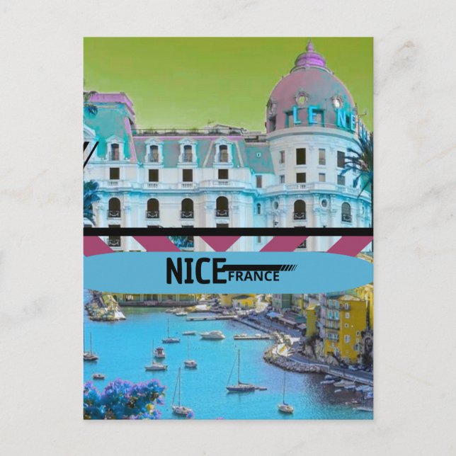 Nice France Travel Postcard, Nice Postcard, Nice F Postkarte (Vorderseite)