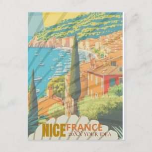 Nice France Travel Postcard, Nice Postcard, Nice F Postkarte