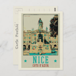 Nice Garibaldi Platz Frankreich Postcard Postkarte