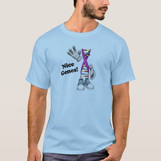 Nice Genes Funny DNA T-Shirt (Vorderseite)