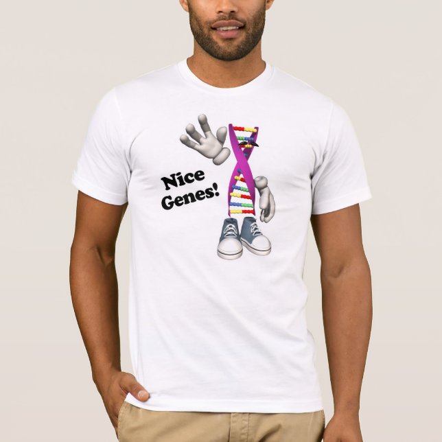 Nice Genes Funny DNA T-Shirt (Vorderseite)