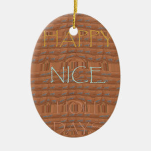 Nice Happy Kenya Red Zebra Hakuna Matata motif De Keramik Ornament