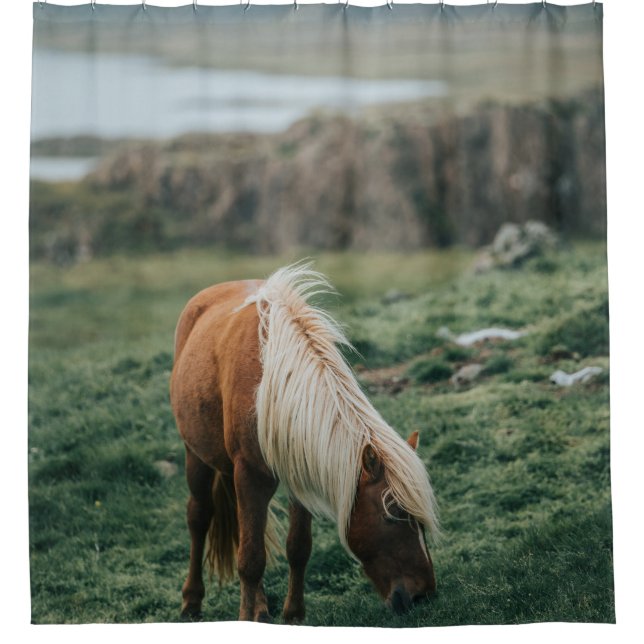 NICE HORSE DUSCHVORHANG (Vorderseite)