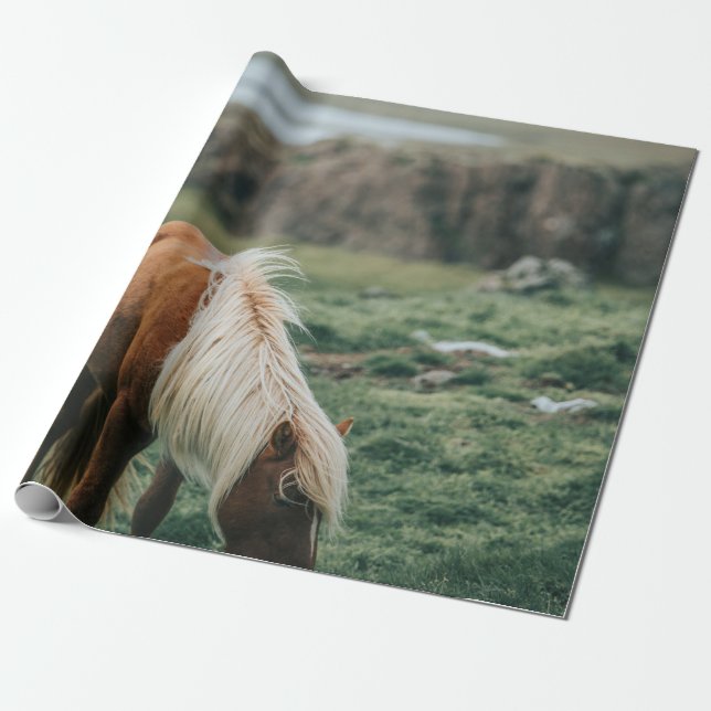 NICE HORSE GESCHENKPAPIER (Ungerollt)