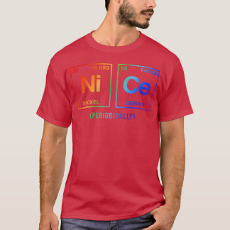 NICE in Elementen des Periodensystems LGBTQ Regenb T-Shirt
