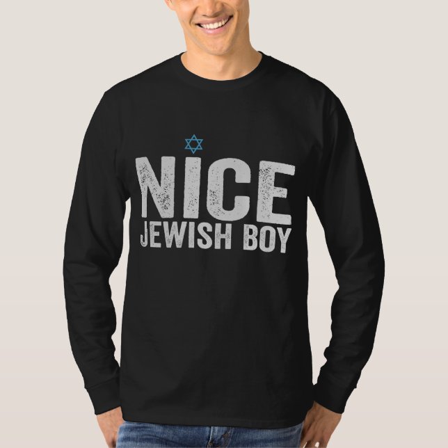 Nice jüdischer Junge Hanukkah Jüdisches Familienge T-Shirt (Vorderseite)