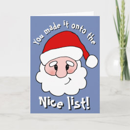 Nice List Christmas Card Feiertagskarte