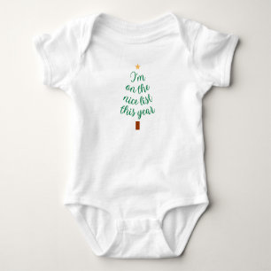Nice List One-Piece Baby Strampler