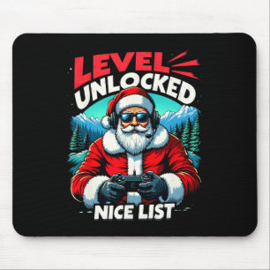 Nice List Video Game Weihnachts-Gamer Bo Mousepad