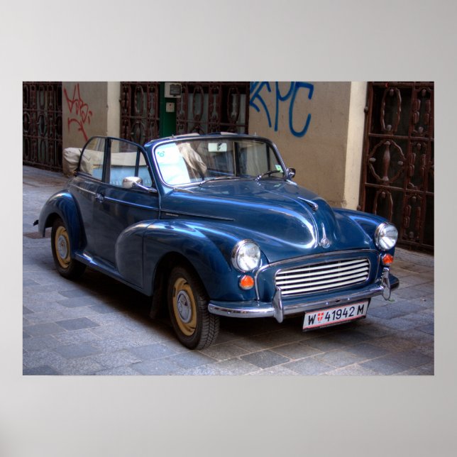 Nice Morris Minor Convertible Tourist Poster (Vorne)