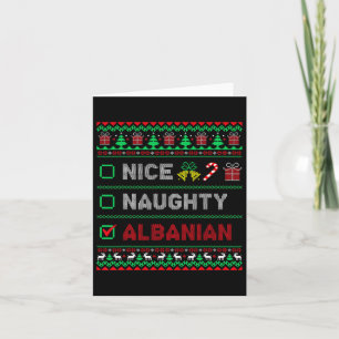 Nice Naughty Albaniens Weihnachtsliste Albanien Karte