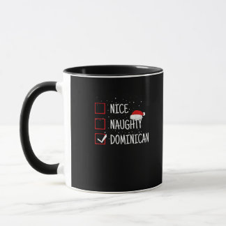 Nice Naughty Dominican Christmas List  Tasse