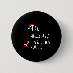 Nice Naughty Emergency Nurgency Weihnachtsliste Er Button