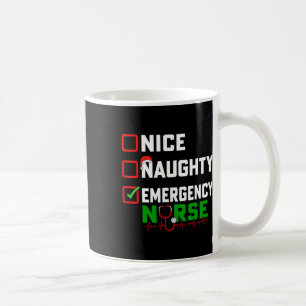Nice Naughty Emergency Nurse Xmas Er Pflege Chris Kaffeetasse