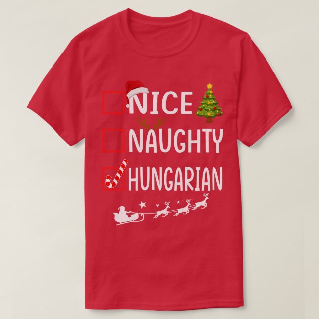 NICE NAUGHTY hungrig T-Shirt (Design vorne)