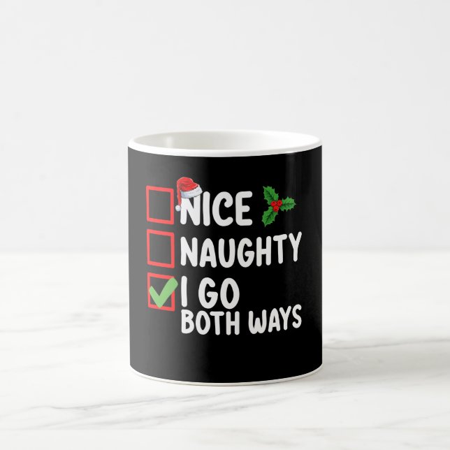 Nice Naughty I go Beide Arten Weihnachtskalender U Kaffeetasse (Mittel)