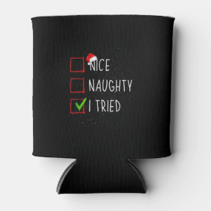 Nice Naughty I Sweet I Tried Christmas Pajamas Fam Dosenkühler