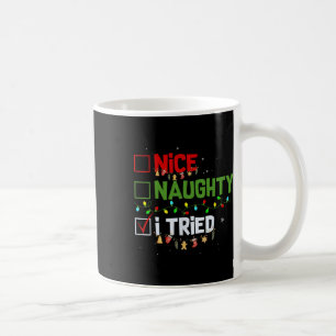 Nice Naughty I Tried Funny Christmas Pjs Familie M Kaffeetasse