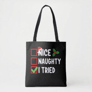 Nice Naughty I Triest Santa Weihnachtsliste Urlaub