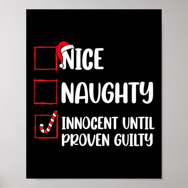 Nice Naughty Innocent bis Proven Guilty Christma Poster (Vorne)