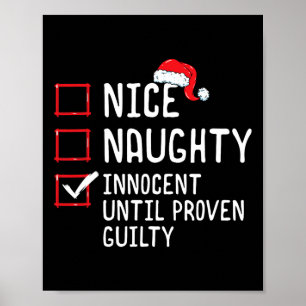 Nice Naughty Innocent bis Proven Guilty Christma Poster
