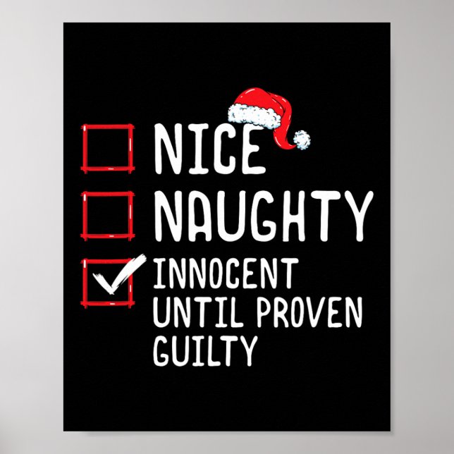 Nice Naughty Innocent bis Proven Guilty Christma Poster (Vorne)