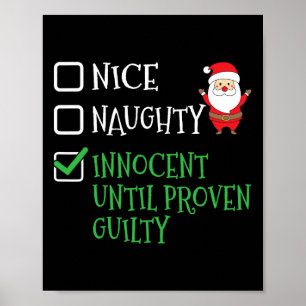 Nice Naughty Innocent bis Proven Guilty Christma Poster
